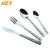 Import Cheap embossed 18/0 18/10 western tableware knife fork spoon cutlery gift set promotional cutlery set from China