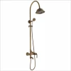 Cheap Indoor Brass 2 Way Faucet Bathroom Wall Mounted Gold Shower Column