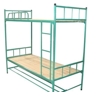Cheap Iron Kids Bunk Bed With Armrest For School Dormitory