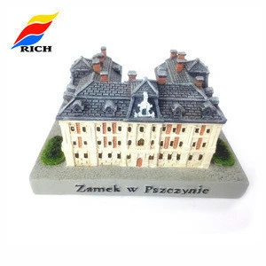 Cheap items 3d building model innovative souvenirs polyresin miniature building model of houses