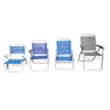 Cheap Manufacturer low sit stripy oversized folding aluminium outdoor beach chairs