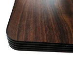 Cheap Partical Board HPL Aluminium Trim Dining Room Table
