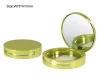 Cheap plastic cosmetic packaging case empty powder compact for sale