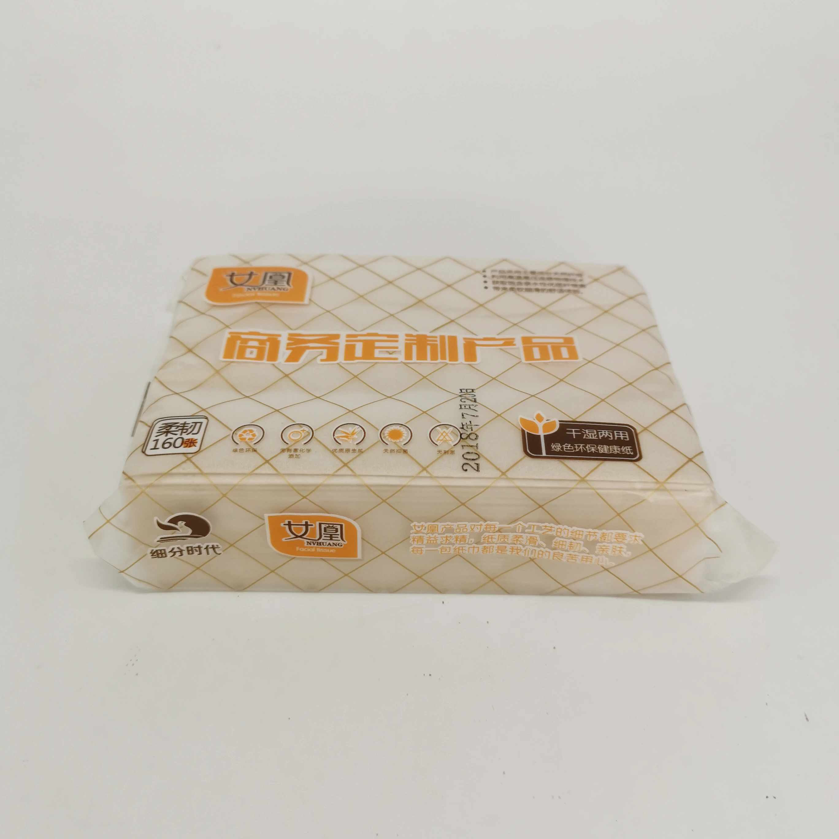 Cheap sale convenient customized size soft pack facial tissue