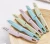 Cheap stock stainless steel vegetable fruit peel off cutter kitchen knife colorful handle paring knife with cover fruit knife