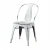 Import Cheaper price powder coated commercial furniture restaurant classic vintage industry metal chairs dining chair for dining room from China