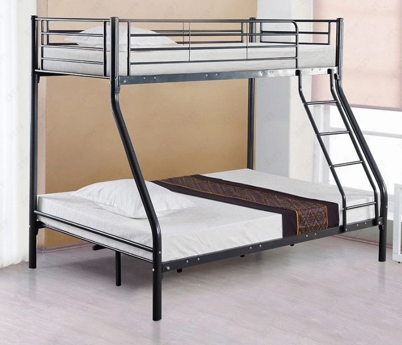 Children and adults metal triple bunk bed frame iron double decker steel bunk beds