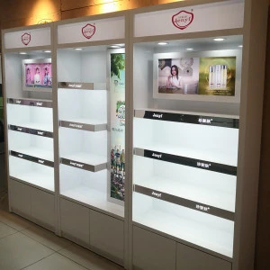 China decoration perfume shop cosmetic Cabinet Display Showcase