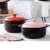 Import China factory different color 1L soup ceramic cooking pot with colour lid from China