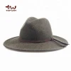 China Factory Wholesale Blank Mens Wool Felt Fedora Hat With Rope