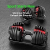 China Good Price Bodybuilding, Fitness Black 10 Safe Locks Weightlifting Training Dumbell Set Dumbbell Adjustable/
