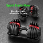 China Good Price Bodybuilding, Fitness Black 10 Safe Locks Weightlifting Training Dumbell Set Dumbbell Adjustable/