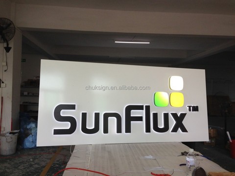 China manufacturer illuminated company advertising led sign board