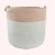 Import China supplier Customized Colorful stripe Foldable cotton rope storage basket from China