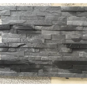 china suppliers black slate wall panels landscaping stone