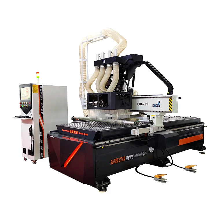 Chinese furniture cnc router wood cutting drilling machine 4x8ft cnc wood router machine 1325 atc
