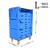 Import Chinese top-level quality CE approved plastic laundry cage trolley with long using time from China