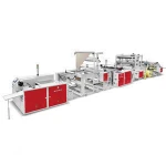CHOVYTING EXCLUSIVE Automatic  Non-stop drawstring garbage bag making machine interleave draw tape garbage bag on roll machine