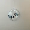Christmas decorations clear plastic with print logo