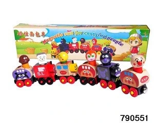 Christmas ornament christmas decoration wooden train toy for kids