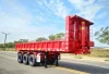CIMC HUAJUN High quality 3axles rear dumping truck trailer coal sand transport end dump semi trailer