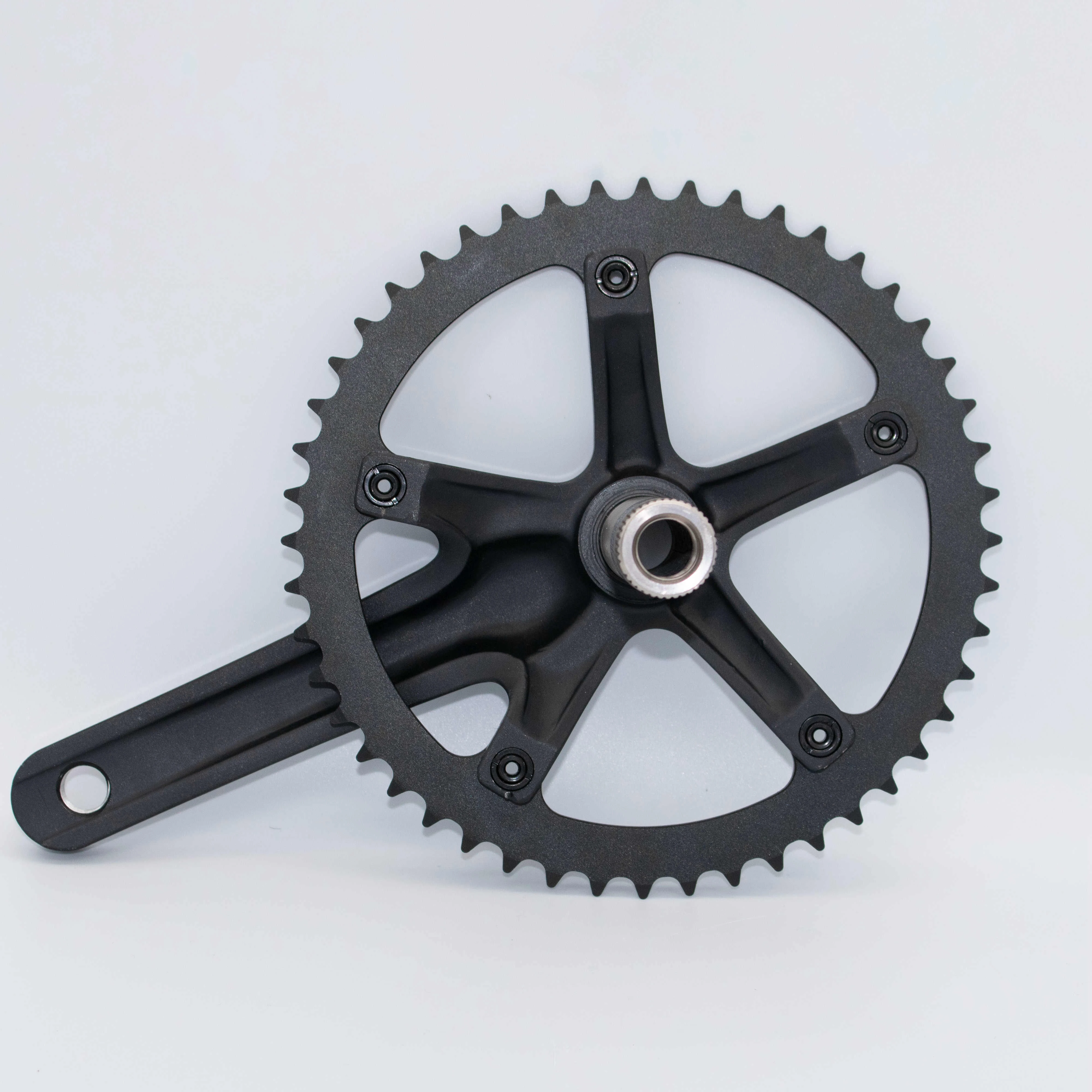 City Modern Style Single Speed 46/48/49T and 165mm Aluminum Bicycle Crankset With New Bottom Bracket