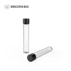 Clear High Borosilicate 2 4 7 12 14 22 30 ml Packaging Glass Tube Bottle Vial With Smooth Ridge Child Resistant Cr Top Cap