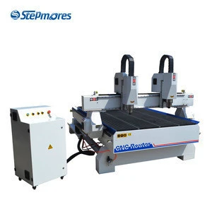 cnc machine 4.5kw spindle double head wood working carving cnc router 1325