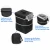 Import Collapsible Portable Car Garbage Bin Black Car Trash Can with Lid Car Trash Bag Hanging with Storage Pockets from China