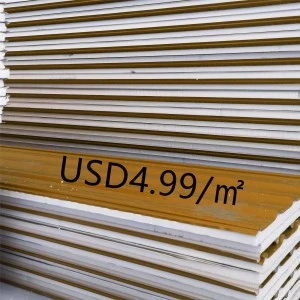 color steel insulated EPS sandwich panel for roof and wall