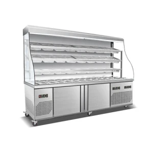 Commercial Fridge DisplayCooler Fridge For Shops Display Cooler Meat Display Fridge 3 Meter