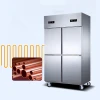 Commercial Kitchen Equipment Double Temperature Chiller and Freezer Fout Door Kitchen Refrigerator