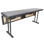 Commerical hotel hall IBM table rectangular HPL top 6ft conference folding banquet baffle banquet IBM table