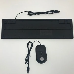 computer parts and accessories bulk sale OEM different layout custom logo cheap wired USB keyboard and mouse