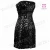 Import Corzzet Women Shining Sequins Sleeveless A Line Strapless Rose Colour Charming Cocktail Short Dress with Transparent Straps from China