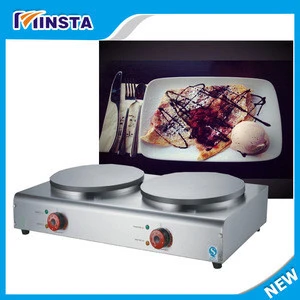 count top commercial restaurant crepe pancake maker/crepe maker and hot plate