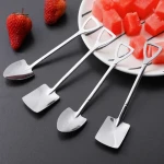 Creative stainless steel spatula coffee stirring watermelon spoon ice cream dessert seasoning