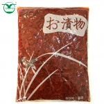 crunchy texture pickled radish fukujin zuke for japanese sushi