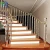 Import Crystal or acrylic column pillar for stair railing handrail with stainless steel fittings / glass railings with led lamps from China