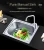 Import CS11111 LESSO handmade stainless steel brushed kitchen sink without faucet from China