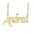 Import Custom 18K Gold Plate Stainless Steel Jewellery Ladies Women Design Letter Name Necklace Personalised Jewelry Choker Necklace from China