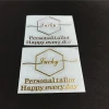 Custom 3D Gold Silver Logo Mobile Back Transfer Metal Skin Phone Wallet Sticker For Decoration