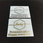Custom 3D Gold Silver Logo Mobile Back Transfer Metal Skin Phone Wallet Sticker For Decoration