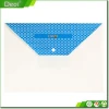 Custom Clear Transparent Letter/A4 Size Booklet Document File Envelope Folder Holder Organizer Bag With Snap Button