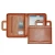 Import Custom different designs A4 leather portfolio case, leather expandable file folder with handle from China