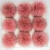 Import Custom fashion colorful rainbow faux fox fur heart pom pom for key chain 18cm from China