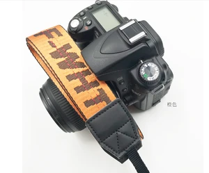 custom logo fashion high quality vintage leather dslr wrist camera strap