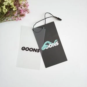Custom logo Fashion Translucent PVC Hang Tags With Own Logo,Luxury Swing Tag,Garment Accessories Plastic Clothing Paper Tags Set