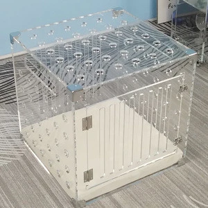 Custom luxury clear acrylic pet cages for lovely dogs