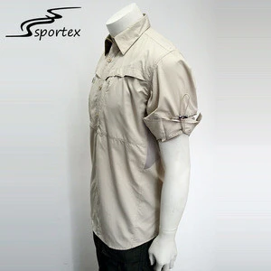 Custom Men Long Sleeve Anti Mosquito 100% Polyester Uv Dye Sublimation Fishing Shirt